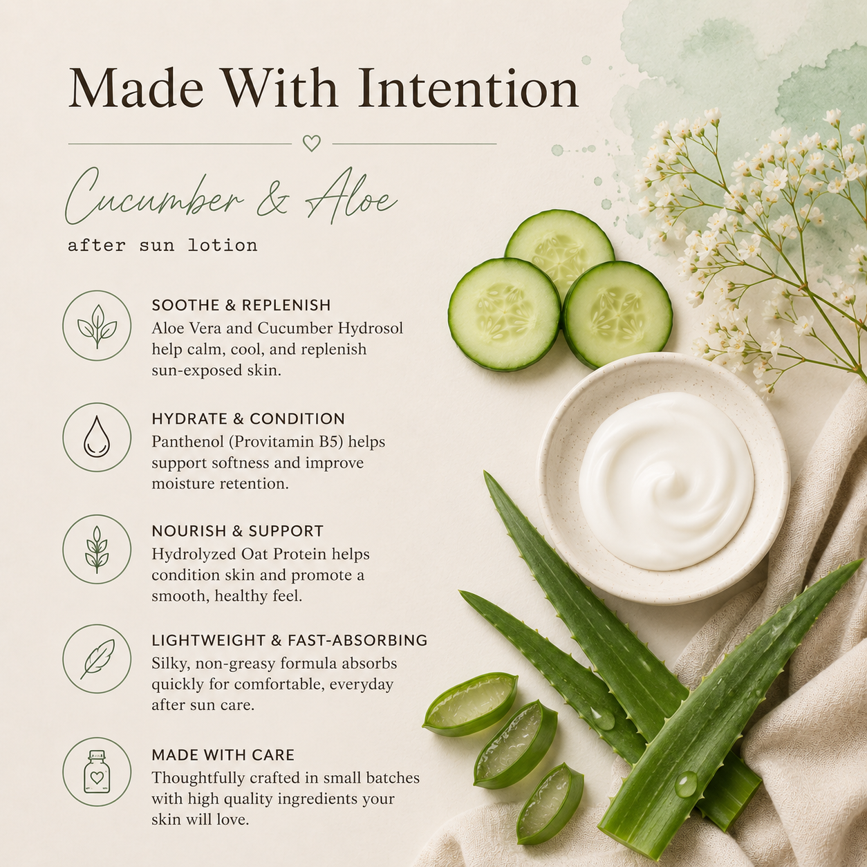 Cucumber & Aloe After Sun Lotion