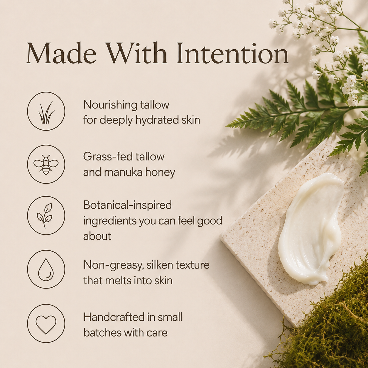 Moss & Honey Indulgent Tallow Hand Cream